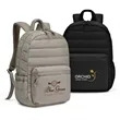 Stylish Quilted Nylon 15.6" Laptop Backpack | https://www.bestnamebadges.com