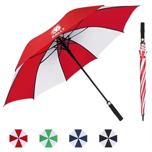 47" Arc Auto Open Two Tone Windproof Stick Golf Umbrella