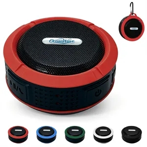 Small Wireless Bluetooth Speaker W/ Carabiner & Suction Cup
