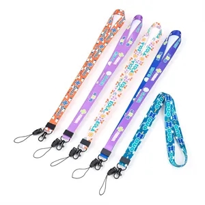 3/4" Custom Sublimated Phone Holder Lanyard