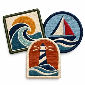 5.5 inches 100% Custom Embroidered Patches - Peel & Stick
