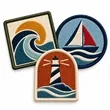 5.5 inches 100% Custom Embroidered Patches - Peel & Stick | https://www.bestnamebadges.com