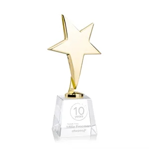 Tuscany Gold Star on Fortino Base - Clear