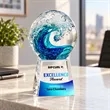 Surfside VividPrint™ Award on Fortino Base | https://www.bestnamebadges.com