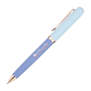 Goldfinch Dual Toned Ballpoint Pen w/Rose Gold Accents