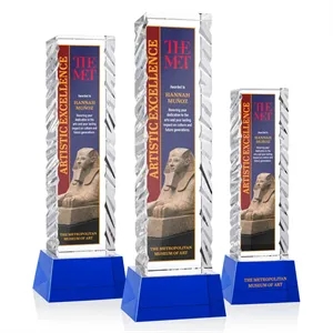 Arezzo VividPrint™ Award on Base - Blue