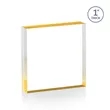 Laval VividPrint™ Double Sided Award - Gold | https://www.bestnamebadges.com