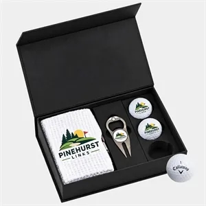 TiTUS® Golf Gift Set with Towel, Callaway Balls & Divot Tool