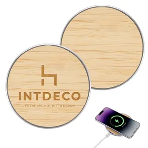 15W Bamboo Wireless Charging Pad