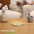 15W Bamboo Wireless Charging Pad | https://www.bestnamebadges.com