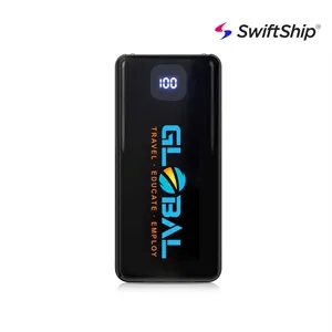 10,000mAh Power Bank With Integrated Charging Cables