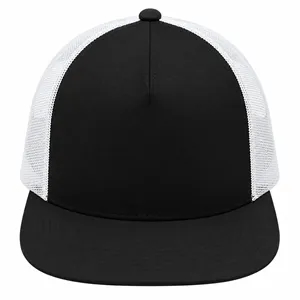 Sport-Tek YP Classics 5-Panel Classic Trucker Mesh Back Cap.