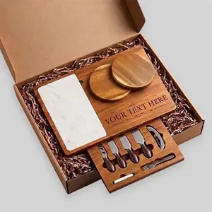 Charcuterie Gift Set - Acacia Board & Knife