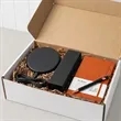 Executive Gift Set - Leather Journal, Pen & Wireless Charger | https://www.bestnamebadges.com