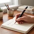 Executive Gift Set - Leather Journal, Pen & Wireless Charger | https://www.bestnamebadges.com