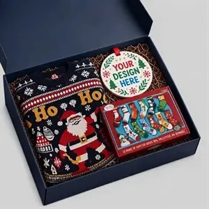 Holiday Gift Set - Men's Ugly Sweater, Socks & Ornament