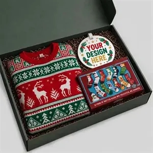Unisex Ugly Christmas Sweater Holiday Gift Set