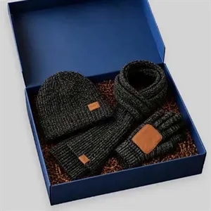 Winter Gift Set - 3-Piece Hat, Gloves & Scarf
