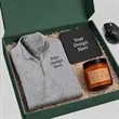 Work From Home Gift Set - Quarter-Zip, Mousepad & Candle | https://www.bestnamebadges.com