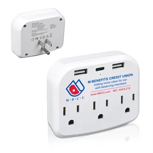 6-in-1 Multi-USB Wall Charger Outlet Extender