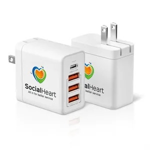 4 Port Foldable 35W Wall Charger Cirtek®