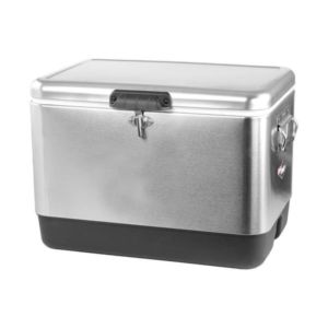 Coleman® 54 Qt. Steel-Belted® Stainless Steel Cooler | https://www.bestnamebadges.com