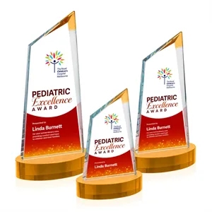 Sandown VividPrint™ Award on Alberton Base - Amber