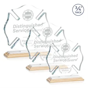 Maltese Cross Award - Bamboo/White