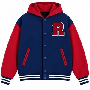 Custom Unisex Hooded Letterman Jacket