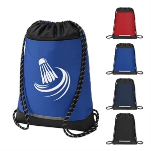 Ripstop Drawstring Sports Backpack With Reinforced Bottom