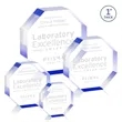 Melrose Octagon Award - Blue | https://www.bestnamebadges.com