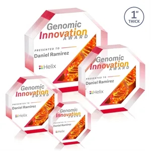 Melrose Octagon VividPrint™ Award - Red