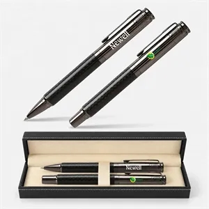 TiTUS® Carbon Fiber Ballpoint & Rollerball Duo Gift Box