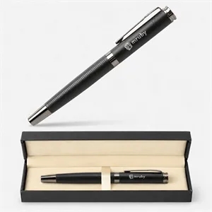 Titus® Wavy Pattern Luxury Signature Rollerball Pen Gift Box