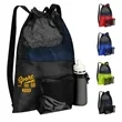 40L RPET Mesh Swim Backpack with Barrel-Lock Drawcord | https://www.bestnamebadges.com