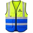 Two-Tone High-Visibility Reflective Pocket Vest | https://www.bestnamebadges.com