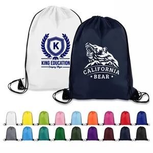 13" X 15" Polyester Drawstring Backpack