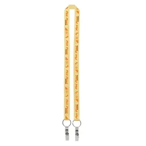 1" Dual LA-214 Sublimation Lanyard