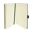 Gray w/Rawhide Leatherette Journal with Cell/Card Slot | https://www.bestnamebadges.com