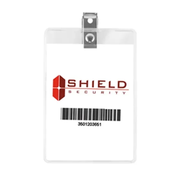 Vinyl Clear Badge Holder Fits 2 1/2" x 3 3/4" Insert