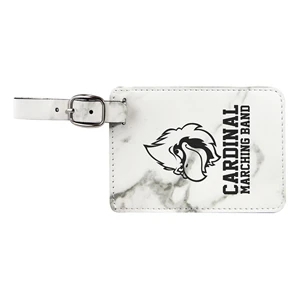 Marble Leatherette Luggage Tag
