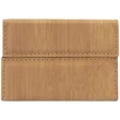 Laserable Bamboo Leatherette Business Card Holder | https://www.bestnamebadges.com