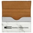Laserable Marble Leatherette Business Card Holder | https://www.bestnamebadges.com