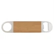 Bamboo Leatherette Bottle Opener | https://www.bestnamebadges.com