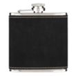 Leatherette Wrapped 6 oz. Stainless Steel Hip Flask | https://www.bestnamebadges.com