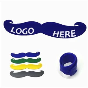 Mustache Silicone Slap Bracelet