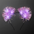 Still-Light Sparkle Iridescent Pom Ears | https://www.bestnamebadges.com