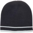 Acrylic Knit embroidered beanies w/ Double stripe | https://www.bestnamebadges.com