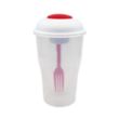 Salad Shaker with Fork and Dressing Container | https://www.bestnamebadges.com