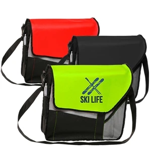 Messenger Bag - Slant flap Laptop Sleeve w/ Shoulder strap | https://www.bestnamebadges.com